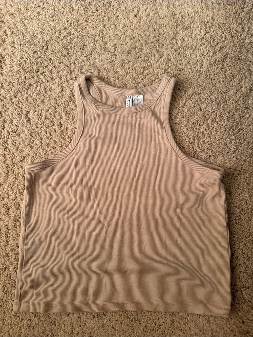 H&M Ribbed Tank Top - Tan